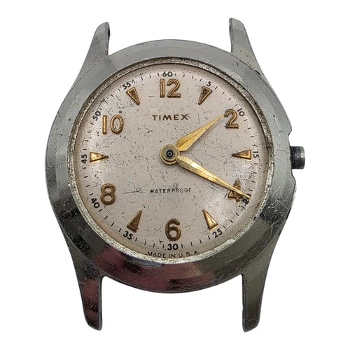 Vintage 1950s Timex men's mechanical watch parts repair waterproof Lot