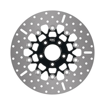 EBC Floating Rotor Schwarz Chrom Hinten Links für Harley FLS Softail Slim 2012-2014