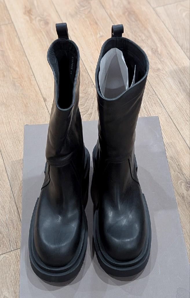 靴 rick owens PULL ON BOGUN / BLK Rick Owens Knee Pull On Bogun