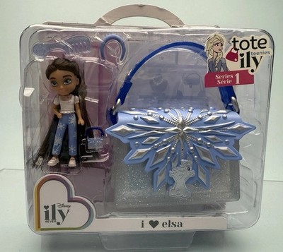 Disney ILY 4Ever TOTE TEENIES I Love Elsa Mini Tiny Doll & Purse New Series 1
