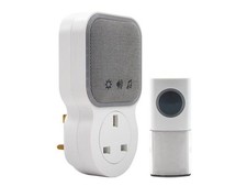 Uni-Com Plug-Through Door Chime - Wireless Convenience