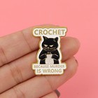 Cartoon Black Cat Enamel Pin – Metal Lapel Badge for Backpack & Clothing