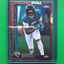 2025 Topps Chrome NFL Dyami Brown #136 Football Leather Refractor