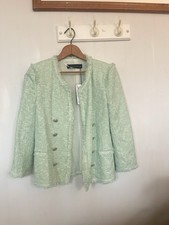 New Zara Women Tweed Jacket Sz M