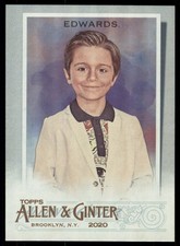 2020 Topps Allen & Ginter Silver Portraits Hot Box Parallel Julian Edwards #284