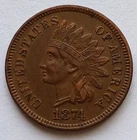 1874 Indian Head Cent - XF+ BN, Better Date & Grade Penny 1C