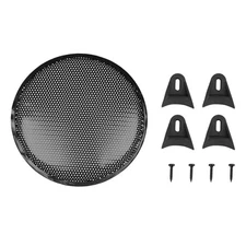 12" Black Car Speaker Cover Steel Mesh Sub Woofer Subwoofer Grill Protector