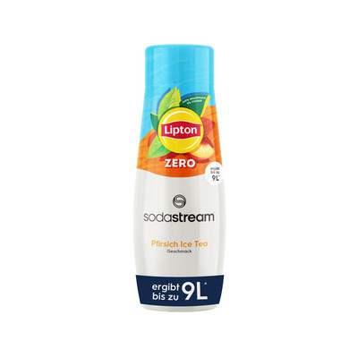 SodaStream Sirup Lipton Ice Tea Pfirsich Zero 440 ml ergibt 9 L