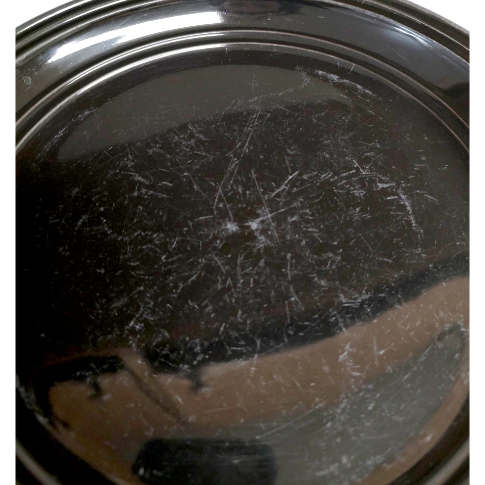 Pratos de jantar de grés preto 4 peças Mainstays Rich 10,5" - Imagem 4 de 4