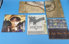 Lot of 5 fold out Maps & Posters - Skyrim, Red Dead Redemption, Fallout, Shenmue