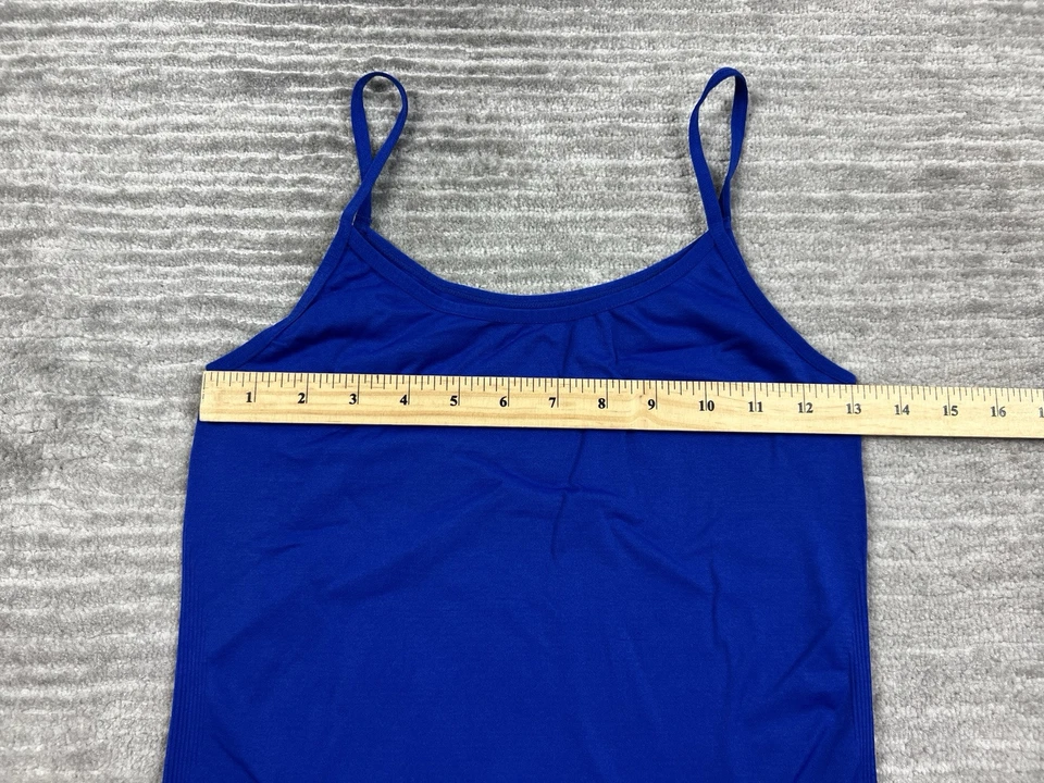 Worthington Top 女式 S/M 蓝色吊带无袖尼龙混纺 — 第 4/4 张图片