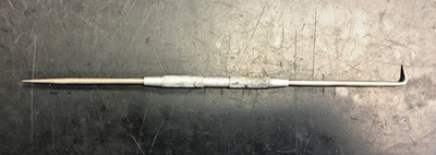 Central Tools Scriber with bent Point 8 inch long with 90 degree bend, USA