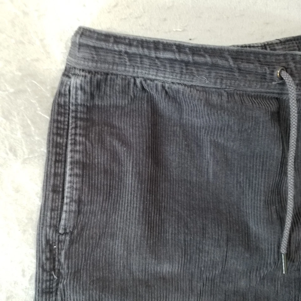 Pantalones Cortos Unionbay Para Hombre Pequeños Gris Pana Cordón Informales Bolsillos Calce Relajado Foto 2 de 4