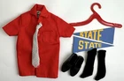 VINTAGE 1962 MATTEL BARBIE KEN PAK RED SHORT SLEEVED SHIRT WITH ACCESSORIES