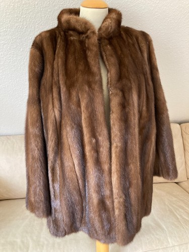 Original ECHT Pelzjacke Felljacke Gr L Braun - Kuschel Faktor - Picture 2 of 17