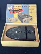 Vintage Brumberger Stereo Slide Viewer with Original Box Needs Bulb