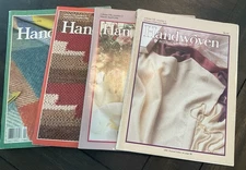 Lot of 4 Issues Handwoven Magazine Vintage 1985 1986 1988 used Weaving Books