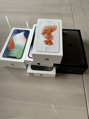 Lot of 5 Apple iPhone Boxes 6s / X / 11 Pro Max / 14 Pro Max / 16 Pro Max 