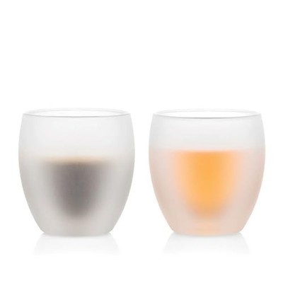 BODUM PAVINA Double-Walled Glasses 250ml Set of 2 Insulates Hot and Cold Drinks