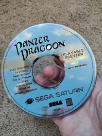 Panzer Dragoon [Playable Demo](Sega Saturn, 1995) Paper Sleeve Disc Good