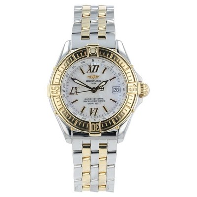 Breitling B-Class MOP Dial 31mm Gold & Steel Quartz Women's Watch D71365