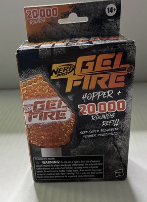 Nerf Pro 20,000 Gelfire Rounds Refill Blasters, 800 Round Hopper 