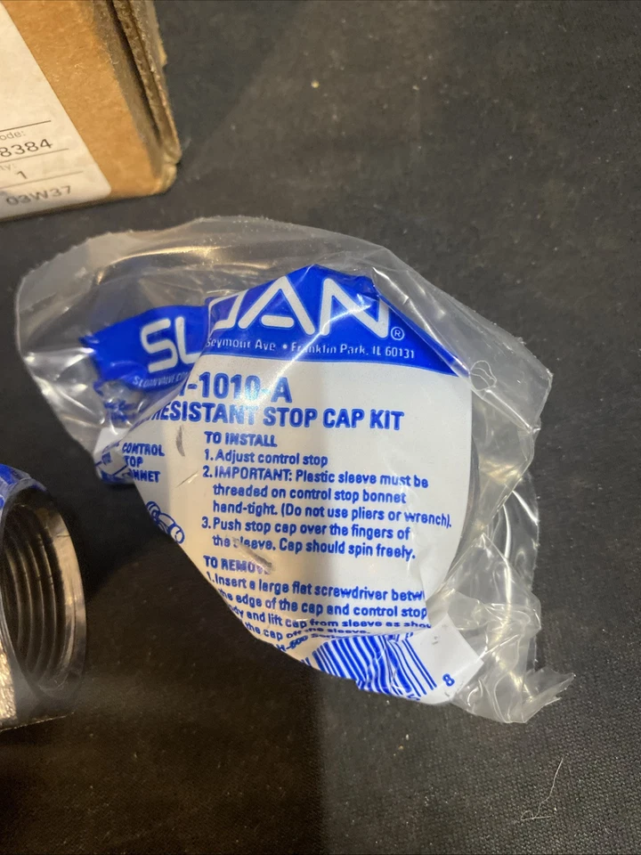 Parada de control SLOAN H700A 3308384 acabado placa cromada sin usar NOS Foto 2 de 4