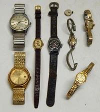 Estate Lot of Vintage Watches for parts or repair
