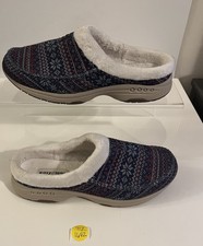 New Easy Spirit Travel Furr 2 Multicolor Fur Lined Mules Women s Sz. 9 M