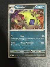 Tyranitar - (Cosmos Foil) 135/193 Rara Carta Pokémon Holofoil da Collezione
