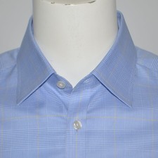 Mint CHARLES TYRWHITT Extra Slim Fit Non Iron Blue Cotton Dress Shirt 16 - 36
