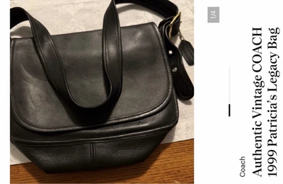 Las mejores ofertas en Bolsos vintage Coach Cuero Negro, Bolsos y