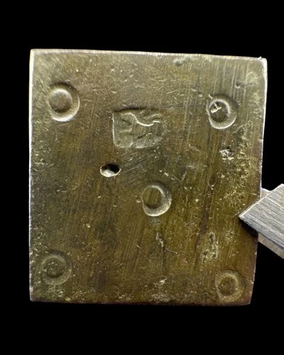 Civil War Brass Domino Relic Fredericksburg Battlefield Dug Confederate