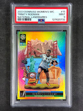 2023 Donruss World Cup #15 Trinity Rodman National Landmarks SSP Case Hit PSA 9