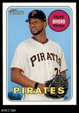 2018 Topps Heritage #354 Felipe Rivero Pirates 8 - NM/MT