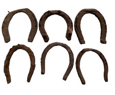Lot of 6 Misc. Rusted Corroded Horseshoes - Western Decor