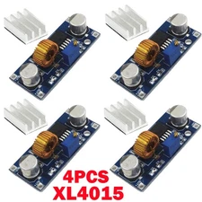 4Pcs XL4015 DC-DC 4V-38V to 1.25V-36V 5A Step Down Buck Power Supply Module US
