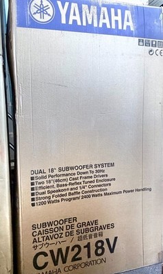 Yamaha SW218V Dual 18'' 1200W Passive Subwoofer - New in Box