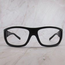 Maui Jim Wassup MJ-123-02W Matte Black Wrap Eyeglass Frames Mens Italy 60-17-120