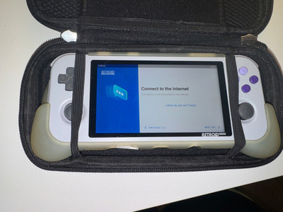 Retroid Pocket 3 plus w/ Official Grip, two different cases, extras (Very Good)
