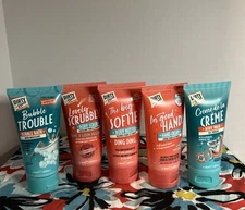 Dirty Works Lot Of 5 Body Wash Cream Bath Scrub Butter Travel SEALED SHIPS FREE