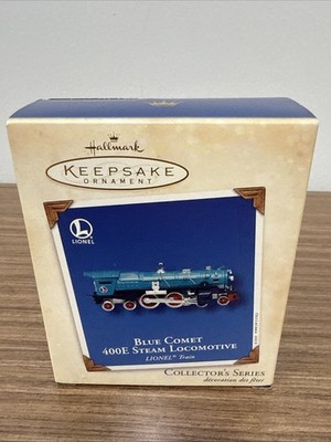 Hallmark Keepsake Blue Comet 400E Steam Locomotive Lionel Train Ornament 2002