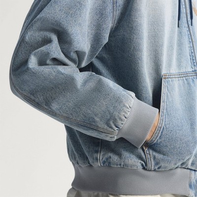 Adidas Denim Padded Hooded Jacket 