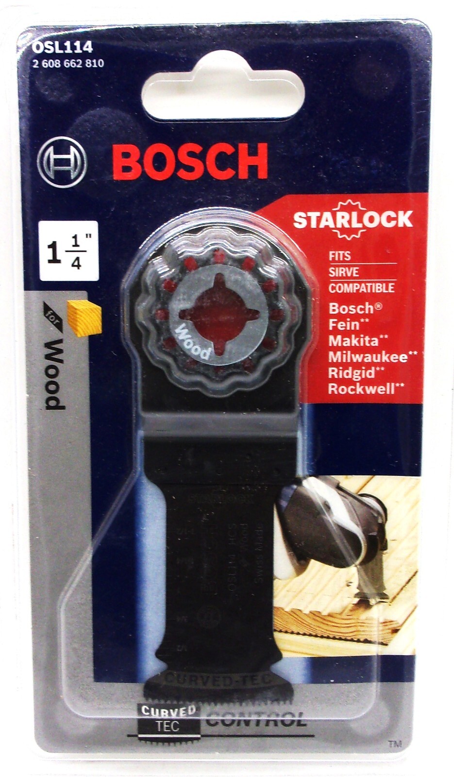 (J) Bosch OSL114 1-1/4" Starlock High-Carbon Steel Plunge Cut Blade
