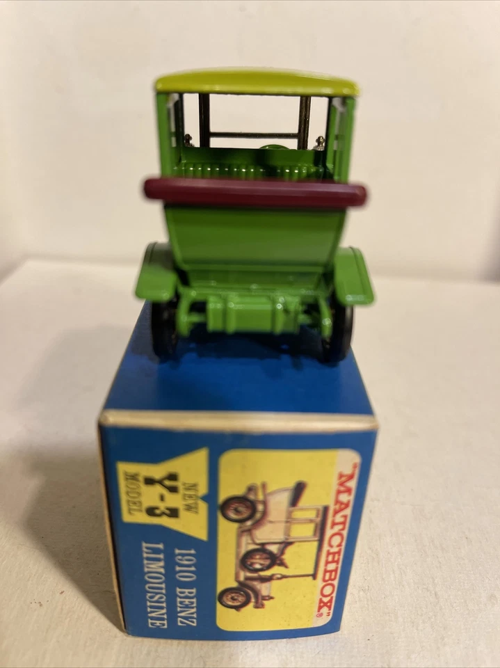 vintage 1965 matchbox Models of Yesteryear 1910 Benz Limousine Y-3 Green Variant - Image 2 of 4