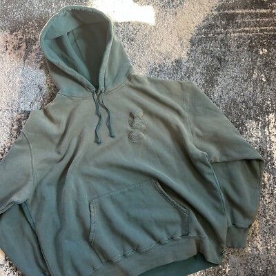 2023 SUPREME OVERDYED S LOGO HOODED SWEATSHIRT MiDWEiGHT FLEECE