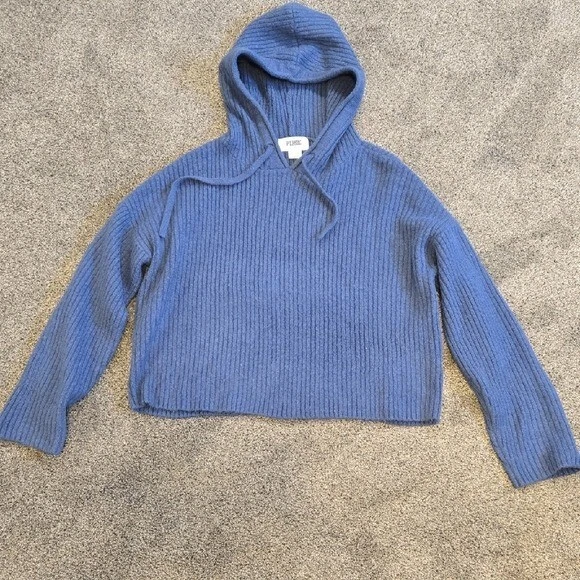 UNDERCOVER Felpa con cappuccio rosa Victoria's Secret donna blu acrilico a costine taglia L