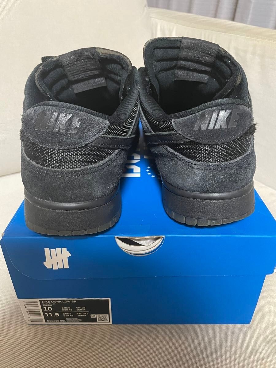 Nike Dunk Low SP Black Undefeated DO9329-001 Sneaker US10 w/Box VG