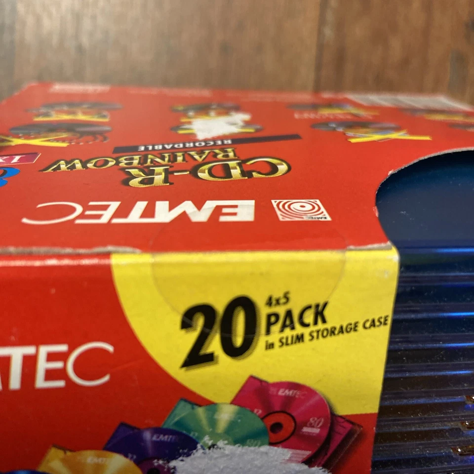 20x EMTEC CD-R 80 Minuten 700 MB Rainbow Rohlinge - NEU - Bild 4 von 4