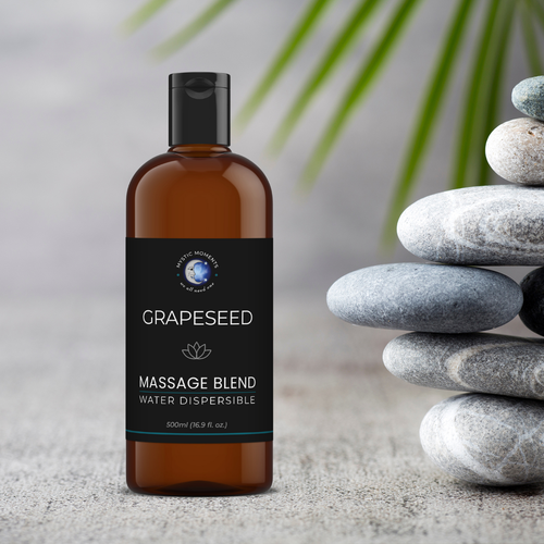 Mystic Moments | Grapeseed Water Dispersible Massage Oil - 500ml - Picture 4 of 4